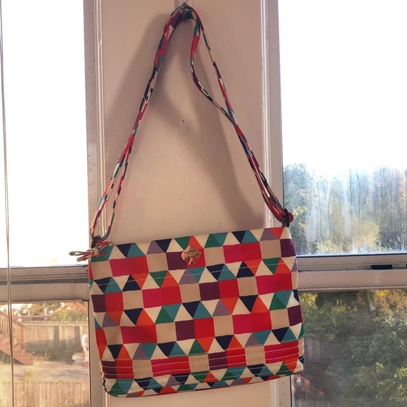 Kate Spade Geomatrix Multicolored Nylon Crossbody - Picture 5 of 5